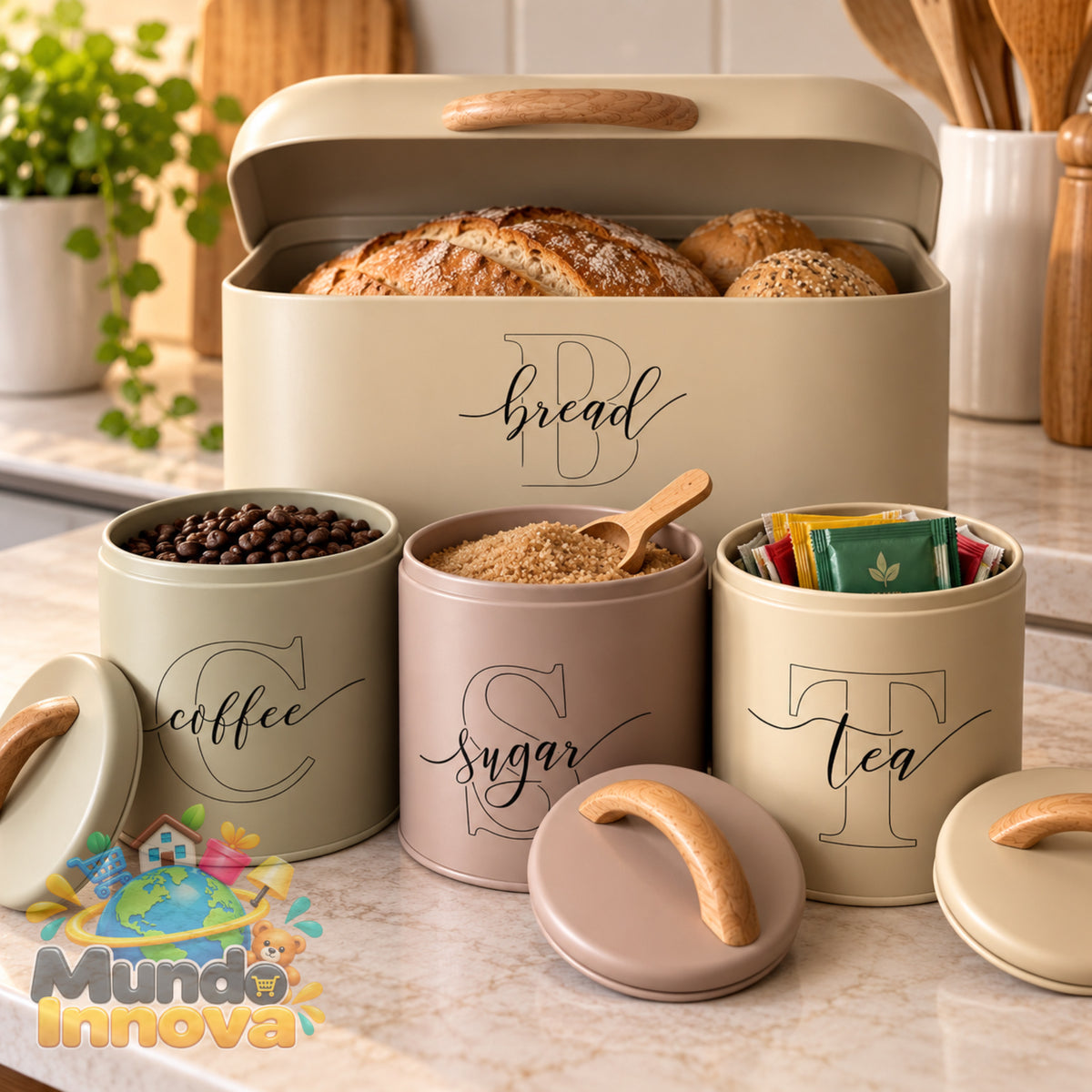 Set de Organizadores de Cocina de 4 Piezas